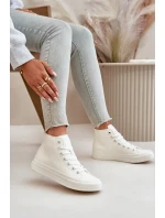 Dámské Zateplené Tenisky Z Eko Kůže Bílé Big Star model 21669546 - Big Star Shoes Dámské Zateplené Tenisky Z Eko Kůže Bílé Big Star model 21669546 - Big Star Shoes