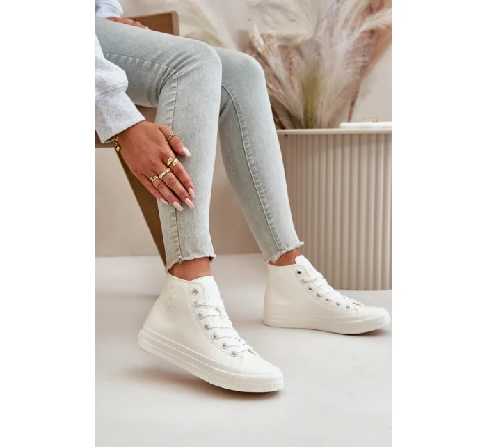 Dámské Zateplené Tenisky Z Eko Kůže Bílé Big Star model 21669546 - Big Star Shoes Dámské Zateplené Tenisky Z Eko Kůže Bílé Big Star model 21669546 - Big Star Shoes