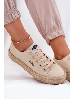 Dámské tenisky s pletením model 21693309 Béžové - Lee Cooper