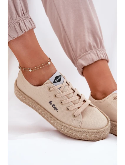 Dámské tenisky s pletením model 21693309 Béžové - Lee Cooper