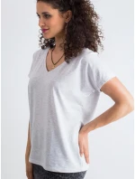 Tričko RV TS model 14829125 světle šedá - FPrice Tričko RV TS model 14829125 světle šedá - FPrice