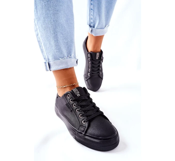 Women's Sneakers On A Platform BIG STAR II274345 Black Women's Sneakers On A Platform BIG STAR II274345 Black