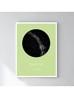 Personalizovaný magický fotoobraz v rámu - 30x40 - hvězdná mapa Personalizovaný magický fotoobraz v rámu - 30x40 - hvězdná mapa