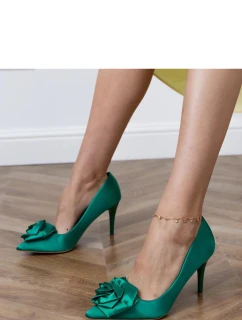Dámské lodičky na jehlovém podpatku Zelená model 21778832 - Inello