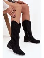 Kozačky na podpatku  model 220715 Step in style