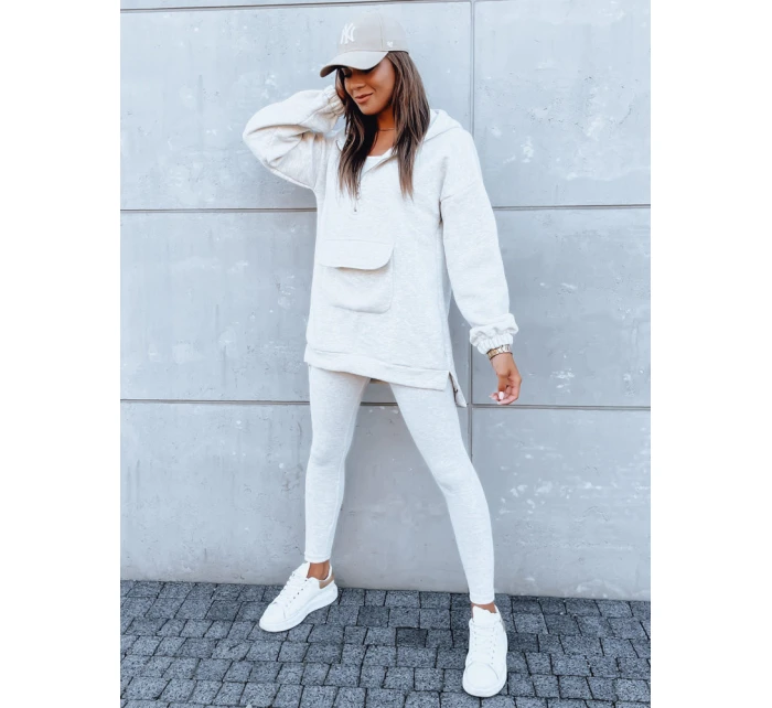 Dámská tepláková souprava světle šedá Dstreet model 21970744 - FashionStreet Dámská tepláková souprava světle šedá Dstreet model 21970744 - FashionStreet