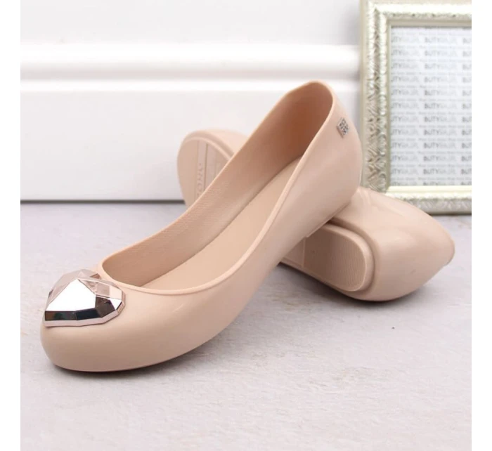 Pohodlné baleríny Zaxy W INT2007A nude Pohodlné baleríny Zaxy W INT2007A nude
