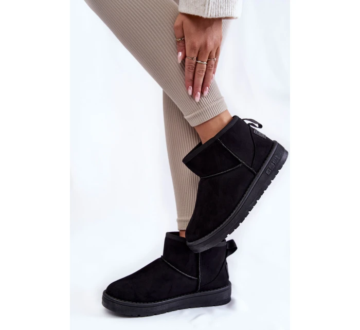 Dámské teplé sněhule Big Star model 21599856 Černe - Big Star Shoes Dámské teplé sněhule Big Star model 21599856 Černe - Big Star Shoes