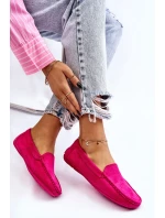 Dámské Semišové Mokasíny Fuchsie Morreno