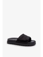 Dámské pantofle na platformě Big Star Černá Dámské pantofle na platformě Big Star Černá