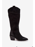 Kozačky na podpatku model 221160 Step in style Kozačky na podpatku model 221160 Step in style