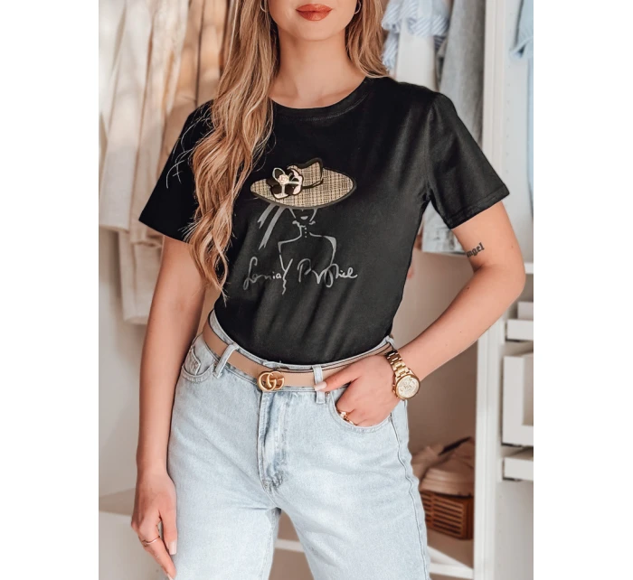 Dámské tričko s potiskem WOMANPOW černé FashionStreet RY2807 Dámské tričko s potiskem WOMANPOW černé FashionStreet RY2807
