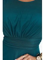 dlouhé maxi šaty s kulatým výstřihem – zelená model 22282676 - numoco basic dlouhé maxi šaty s kulatým výstřihem – zelená model 22282676 - numoco basic