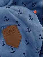 Světle modrá vzorovaná dámská mikina model 21310472 - 6&8 Fashion