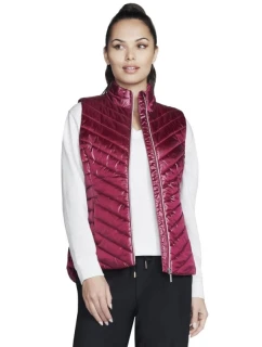 Skechers GO Shield Shine Vest JA151-PKRD Pink L