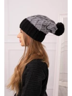 Milano fleecová čepice K203 tmavě šedá+černá Milano fleecová čepice K203 tmavě šedá+černá