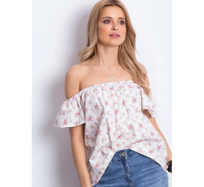 Bluzka 270 BZ model 20972791 biało różowy - FPrice