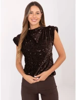 Bluzka IT BZ model 21441091 ciemny brązowy - FPrice