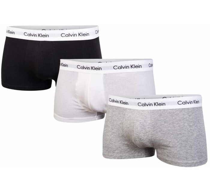 Calvin Klein Underwear 3Pack Slipy U2664G Black/Grey/White (Černá/šedá/bílá)