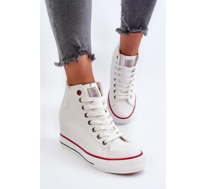 Dámské tenisky na klínku Cross Jeans White