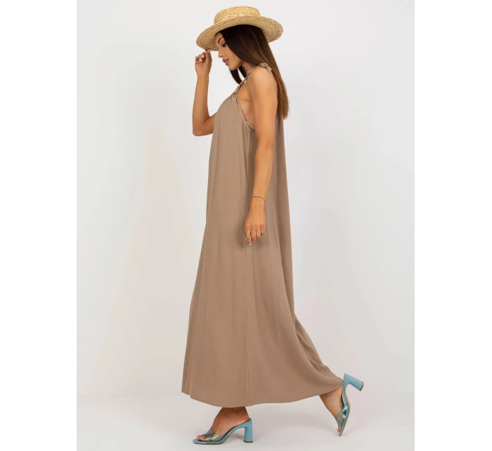 Dámské šaty 203D.38P béžové -  FPrice