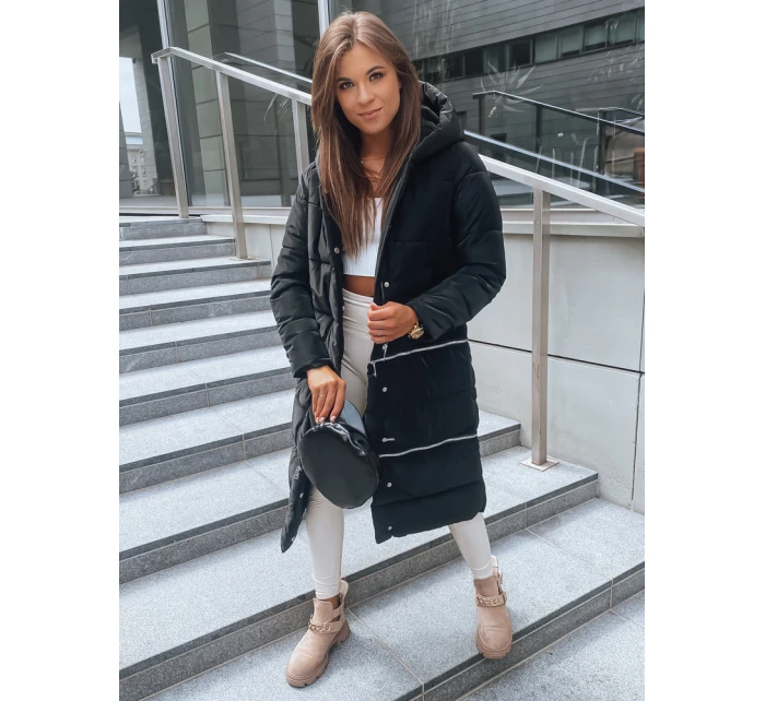 Dámská zimní bunda DIAMON PREMIUM černá FashionStreet TY2956 Dámská zimní bunda DIAMON PREMIUM černá FashionStreet TY2956