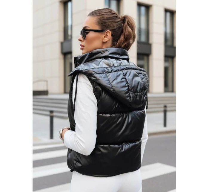 Dámská prošívaná vesta OSHE černá FashionStreet TY3706