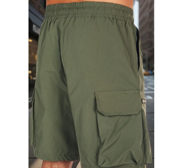 Pánské látkové bojové šortky zelené FashionStreet SX2508 Pánské látkové bojové šortky zelené FashionStreet SX2508