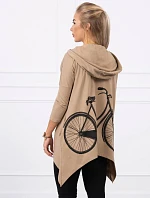 Mikina s potiskem kola camel