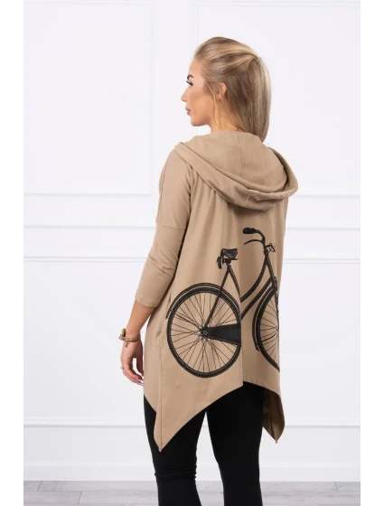 Mikina s potiskem kola camel