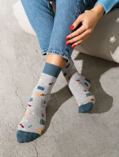 Ponožky model 19062745 Melange Light Grey - Steven