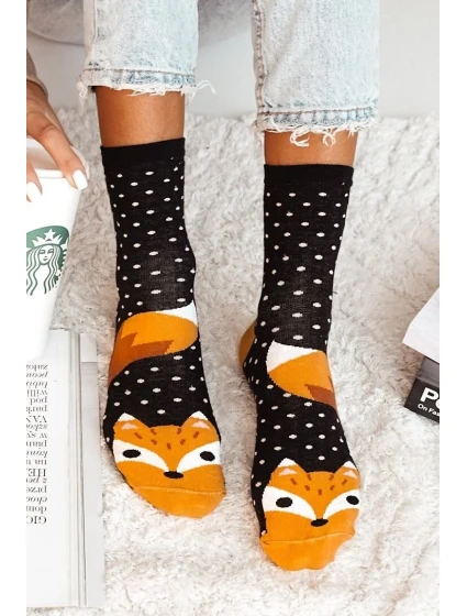 Milena ponožky 0200-124 Fox and Dots 37-41