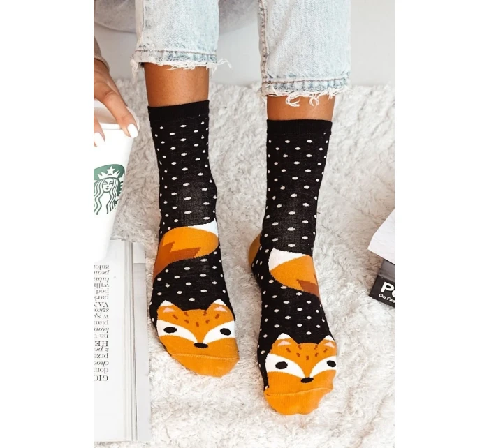 Milena ponožky 0200-124 Fox and Dots 37-41