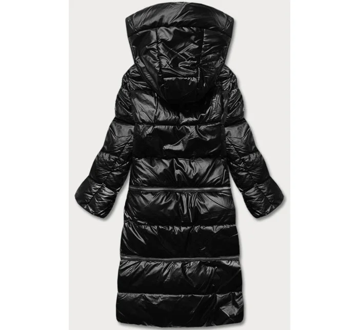 Černá matná dámská zimní bunda ve třech délcech (AG3-3037)