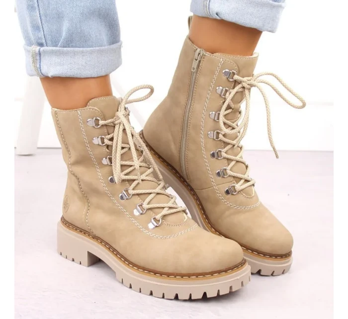 W béžové zateplené model 20493057 - Rieker