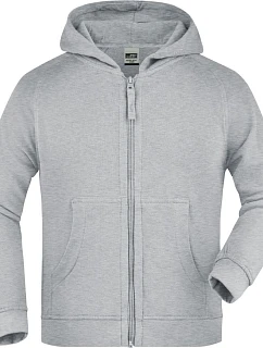 JN Dětská mikina s kapucí 02.0 grey heather model 22530411 - Daiber