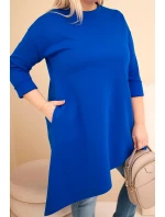 Dámská Plus Size z viskózy s volným střihem a dlouhým rukávem model 21808689 - K-Fashion Dámská Plus Size z viskózy s volným střihem a dlouhým rukávem model 21808689 - K-Fashion