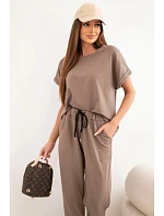 Bavlněný komplet halenka + kalhoty fango