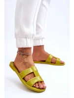 Módní veganské pantofle ZAXY JJ285261 zelená