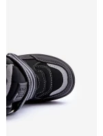 Dětské zateplené sněhule s černé Big model 21637277 - Big Star Shoes Dětské zateplené sněhule s černé Big model 21637277 - Big Star Shoes