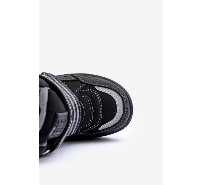 Dětské zateplené sněhule s černé Big model 21637277 - Big Star Shoes Dětské zateplené sněhule s černé Big model 21637277 - Big Star Shoes