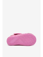 Dětské pantofle Milami na suchý zip lesklé růžové Jasimrra Dětské pantofle Milami na suchý zip lesklé růžové Jasimrra