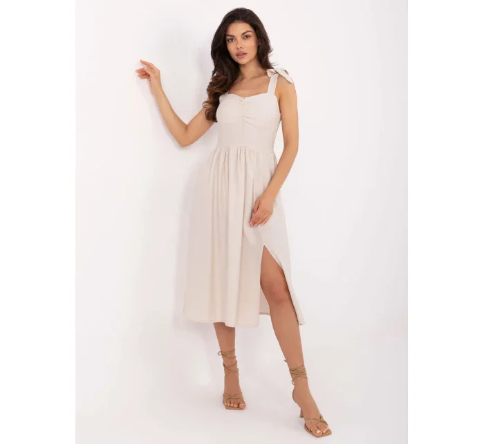 Sukienka MI SK model 21185791 beżowy - FPrice