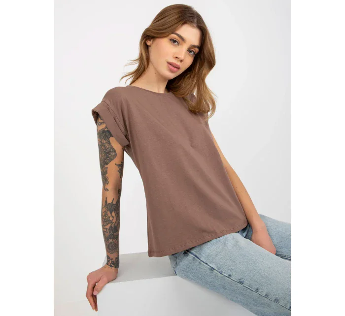 Tričko RV TS 4833.36X hnědá Tričko RV TS 4833.36X hnědá