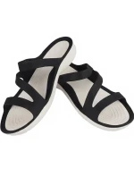 Dámské sandály Swiftwater W 203998 066 Černá s bílou - Crocs Dámské sandály Swiftwater W 203998 066 Černá s bílou - Crocs