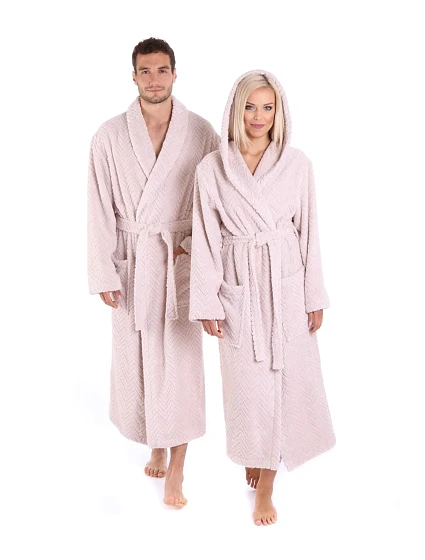 Unisex župan Athena s kapucí 3116 oříšková - Vestis Unisex župan Athena s kapucí 3116 oříšková - Vestis