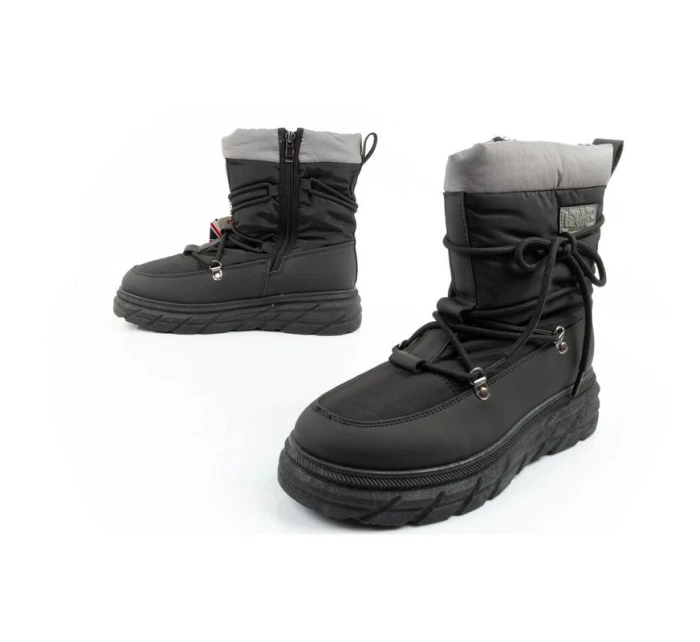 Lee Cooper dámská sportovní obuv zimní trekingová zateplená černá šedá dámské