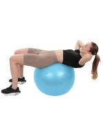 GYMNASTICKÝ MÍČ PRO FITNESS 65CM PROTI PRASKNUTÍ MODRÝ