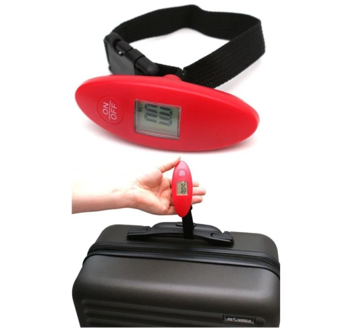 VÁHA NA ZAVAZADLA 50KG PROWORLD ČERVENÁ