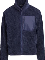Build your Brand BY 406 Unisex fleecová bunda "Bonded Sherpa" 56.0406 navy